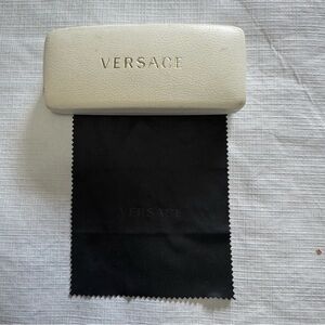 Versace Eyeglasses Hard Case with Black Fabric cleaner